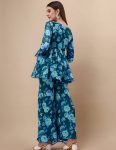 ATTRACTIVE GEORGETTE DIGITAL PRINT WORK TOP PALAZZO SET PARTY WEAR WHOLESALE PRICE ETHNIC GARMENT (22)