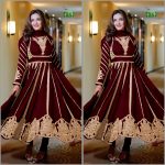 ATTRACTIVE GEORGETTE EMBROIDERY SEQUENCE WORK GOWN BOTTOM WITH DUPATTA PARTY WEAR WHOLESALE PRICE ETHNIC GARMENT (5)