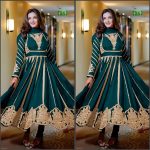 ATTRACTIVE GEORGETTE EMBROIDERY SEQUENCE WORK GOWN BOTTOM WITH DUPATTA WEDDING WEAR WHOLESALE PRICE ETHNIC GARMENT (4)