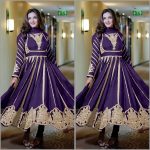 ATTRACTIVE GEORGETTE EMBROIDERY SEQUENCE WORK GOWN BOTTOM WITH DUPATTA WEDDING WEAR WHOLESALE PRICE ETHNIC GARMENT (5)