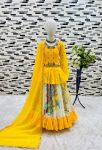 ATTRACTIVE GEORGETTE EMBROIDERY SEQUENCE WORK KIDS LEHENGA CHOLI WITH DUPATTA FESTIVAL WEAR WHOLESALE PRICE ETHNIC GARMENT (2)