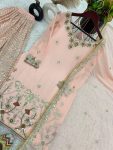 ATTRACTIVE GEORGETTE EMBROIDERY SEQUENCE WORK TOP PALAZZO WITH DUPATTA FESTIVAL WEAR WHOLESALE PRICE ETHNIC GARMENT (3)