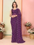 ATTRACTIVE GEORGETTE READY TO WEAR 1 MINUTE SAREE WITH UNSTITCHED BLOUSE PARTY WEAR WHOLESALE PRICE ETHNIC GARMENT (16)
