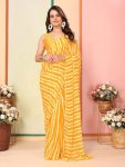 ATTRACTIVE GEORGETTE READY TO WEAR 1 MINUTE SAREE WITH UNSTITCHED BLOUSE PARTY WEAR WHOLESALE PRICE ETHNIC GARMENT (6)