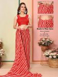 ATTRACTIVE GEORGETTE READY TO WEAR 1 MINUTE SAREE WITH UNSTITCHED BLOUSE PARTY WEAR WHOLESALE PRICE ETHNIC GARMENT (8)