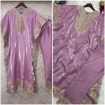 ATTRACTIVE JIMMY CHOO EMBROIDERY WORK KAFTAN WITH BOTTOM FESTIVAL WEAR WHOLESALE PRICE ETHNIC GARMENT 2 (3)