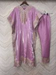 ATTRACTIVE JIMMY CHOO EMBROIDERY WORK KAFTAN WITH BOTTOM FESTIVAL WEAR WHOLESALE PRICE ETHNIC GARMENT 2 (3)