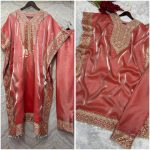 ATTRACTIVE JIMMY CHOO EMBROIDERY WORK KAFTAN WITH BOTTOM FESTIVAL WEAR WHOLESALE PRICE ETHNIC GARMENT1 (1)