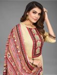 ATTRACTIVE MAGIC COTTON PRINT LACE WORK TOP BOTTOM WITH DUPATTA CASUAL WEAR WHOLESALE PRICE ETHNIC GARMENT (23)