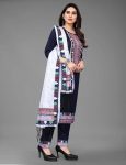 ATTRACTIVE MAGIC COTTON PRINT LACE WORK TOP BOTTOM WITH DUPATTA CASUAL WEAR WHOLESALE PRICE ETHNIC GARMENT (15)