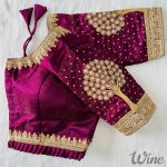 ATTRACTIVE MILAN SILK 3D EMBROIDERY WORK READY TO WEAR BLOUSE WEDDING WEAR WHOLESALE PRICE ETHNIC GARMENT (3)