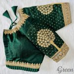 ATTRACTIVE MILAN SILK 3D EMBROIDERY WORK READY TO WEAR BLOUSE WEDDING WEAR WHOLESALE PRICE ETHNIC GARMENT (5)