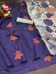 ATTRACTIVE PURE SILK ZARI WEAVING WORK SAREE WITH UNSTITCHED BLOUSE FESTIVAL WEAR WHOLESALE PRICE ETHNIC GARMENT 5 (1)