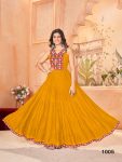 ATTRACTIVE RAYON GAMTHI AND LACE BORDER WORK GOWN FESTIVAL WEAR WHOLESALE PRICE ETHNIC GARMENT (4)