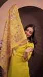 ATTRACTIVE ROMAN SILK HAND WORK TOP BOTTOM WITH DUPATTA CASUAL WEAR WHOLESALE PRICE ETHNIC GARMENT (3)