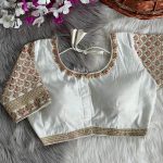 ATTRACTIVE ROMAN SILK SEQUENCE CODING AND THREAD EMBROIDERY WORK READY TO WEAR BLOUSE FESTIVAL WEAR WHOLESALE PRICE ETHNIC GARMENT (4)