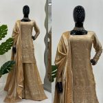 ATTRACTIVE SATIN THREAD SEQUENCE WORK TOP PALAZZO WITH DUPATTA PARTY WEAR WHOLESALE PRICE ETHNIC GARMENT (9)