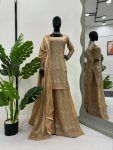 ATTRACTIVE SATIN THREAD SEQUENCE WORK TOP PALAZZO WITH DUPATTA PARTY WEAR WHOLESALE PRICE ETHNIC GARMENT (9)