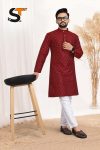 ATTRACTIVE SILK JACQUARD READY TO WEAR MENS KURTA PAJAMA FESTIVAL WEAR WHOLESALE PRICE ETHNIC GARMENT (3)