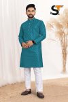 ATTRACTIVE SILK JACQUARD READY TO WEAR MENS KURTA PAJAMA FESTIVAL WEAR WHOLESALE PRICE ETHNIC GARMENT (9)