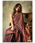 DESIGNER BANARASI SOFT SILK COPPER ZARI WEAVING WORK SAREE WITH UNSTITCHED BLOUSE FESTIVAL WEAR WHOLESALE PRICE ETHNIC GARMENT (27)