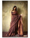 DESIGNER BANARASI SOFT SILK COPPER ZARI WEAVING WORK SAREE WITH UNSTITCHED BLOUSE FESTIVAL WEAR WHOLESALE PRICE ETHNIC GARMENT (27)