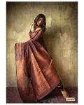 DESIGNER BANARASI SOFT SILK COPPER ZARI WEAVING WORK SAREE WITH UNSTITCHED BLOUSE FESTIVAL WEAR WHOLESALE PRICE ETHNIC GARMENT (27)