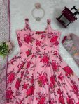 DESIGNER BUTTERFLY NET THREAD SEQUENCE WORK TOP WITH DUPATTA AND DIGITAL PRINT WORK GOWN PARTY WEAR WHOLESALE PRICE ETHNIC GARMENT (31)