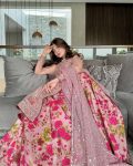 DESIGNER BUTTERFLY NET THREAD SEQUENCE WORK TOP WITH DUPATTA AND DIGITAL PRINT WORK GOWN PARTY WEAR WHOLESALE PRICE ETHNIC GARMENT (31)