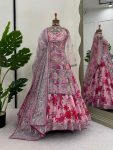 DESIGNER BUTTERFLY NET THREAD SEQUENCE WORK TOP WITH DUPATTA AND DIGITAL PRINT WORK GOWN PARTY WEAR WHOLESALE PRICE ETHNIC GARMENT (31)