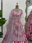 DESIGNER BUTTERFLY NET THREAD SEQUENCE WORK TOP WITH DUPATTA AND DIGITAL PRINT WORK GOWN PARTY WEAR WHOLESALE PRICE ETHNIC GARMENT (31)