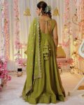 DESIGNER CHINON SEQUENCE EMBROIDERY WORK GOWN BOTTOM WITH DUPATTA PARTY WEAR WHOLESALE PRICE ETHNIC GARMENT (8)