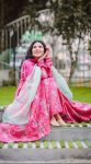 DESIGNER CHINON SILK DIGITAL PRINTED GOWN BOTTOM WITH DUPATTA PARTY WEAR WHOLESALE PRICE ETHNIC GARMENT (1)