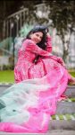 DESIGNER CHINON SILK DIGITAL PRINTED GOWN BOTTOM WITH DUPATTA PARTY WEAR WHOLESALE PRICE ETHNIC GARMENT (1)