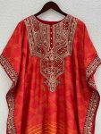 DESIGNER CHINON SILK EMBROIDERY CODING DORI -SEQUENCE WORK KAFTAN WITH BOTTOM FESTIVAL WEAR WHOLESALE PRICE ETHNIC GARMENT (2)