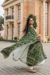 DESIGNER CHINON SILK EMBROIDERY SEQUENCE WORK GOWN BOTTOM WITH DUPATTA FESTIVAL WEAR WHOLESALE PRICE ETHNIC GARMENT (10)