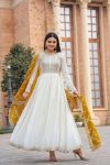 DESIGNER CHINON SILK EMBROIDERY SEQUENCE WORK GOWN BOTTOM WITH DUPATTA FESTIVAL WEAR WHOLESALE PRICE ETHNIC GARMENT 7 (1)