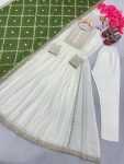 DESIGNER CHINON SILK EMBROIDERY SEQUENCE WORK GOWN BOTTOM WITH DUPATTA FESTIVAL WEAR WHOLESALE PRICE ETHNIC GARMENT1 (5)