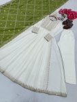 DESIGNER CHINON SILK EMBROIDERY SEQUENCE WORK GOWN BOTTOM WITH DUPATTA FESTIVAL WEAR WHOLESALE PRICE ETHNIC GARMENT1 (5)