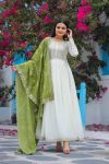 DESIGNER CHINON SILK EMBROIDERY SEQUENCE WORK GOWN BOTTOM WITH DUPATTA FESTIVAL WEAR WHOLESALE PRICE ETHNIC GARMENT1 (5)