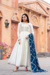 DESIGNER CHINON SILK EMBROIDERY SEQUENCE WORK GOWN BOTTOM WITH DUPATTA FESTIVAL WEAR WHOLESALE PRICE ETHNIC GARMENT2 (3)