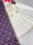 DESIGNER CHINON SILK EMBROIDERY SEQUENCE WORK GOWN BOTTOM WITH DUPATTA FESTIVAL WEAR WHOLESALE PRICE ETHNIC GARMENT7 (4)