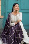 DESIGNER CHINON SILK EMBROIDERY SEQUENCE WORK GOWN BOTTOM WITH DUPATTA FESTIVAL WEAR WHOLESALE PRICE ETHNIC GARMENT7 (4)