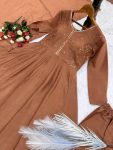 DESIGNER CHINON SILK EMBROIDERY SEQUENCE WORK GOWN BOTTOM WITH DUPATTA PARTY WEAR WHOLESALE PRICE ETHNIC GARMENT (11)