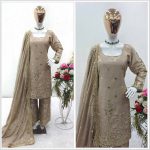 DESIGNER CHINON SILK EMBROIDERY SEQUENCE WORK TOP PALAZZO WITH DUPATTA PARTY WEAR WHOLESALE PRICE ETHNIC GARMENT (9)