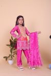 DESIGNER CINON EMBRIDERY SEQUENCE CODING REA MIRROR WORK TOP PANT WIHT DUPATTA PARTY WEAR WHOLESALE PRICE ETHNIC GARMENT (8)