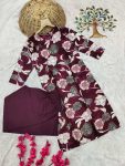 DESIGNER COTTON BLEND DIGITAL PRINT WORK TOP PANT SET CASUAL WEAR WHOLESALE PRICE ETHNIC GARMENT (4)