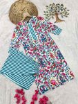 DESIGNER COTTON BLEND DIGITAL PRINT WORK TOP PANT SET CASUAL WEAR WHOLESALE PRICE ETHNIC GARMENT (8)