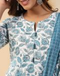 DESIGNER COTTON BLEND PRINTED TOP BOTTOM WITH DUPATTA PARTY WEAR WHOLESALE PRICE ETHNIC GARMENT (4)