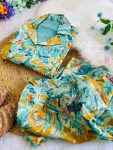 DESIGNER COTTON CHANDERI MILLE PRINT WORK TOP PANT SET OFFICE WEAR WHOLESALE PRICE ETHNIC GARMENT 1 (15)